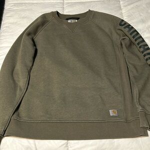 Carhartt sweatshirt size large . Good condition no peeling or holes .